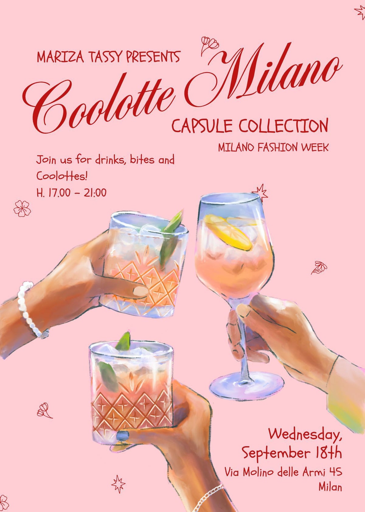 Coolotte Milano x Mariza Tassy for MFW September 2024