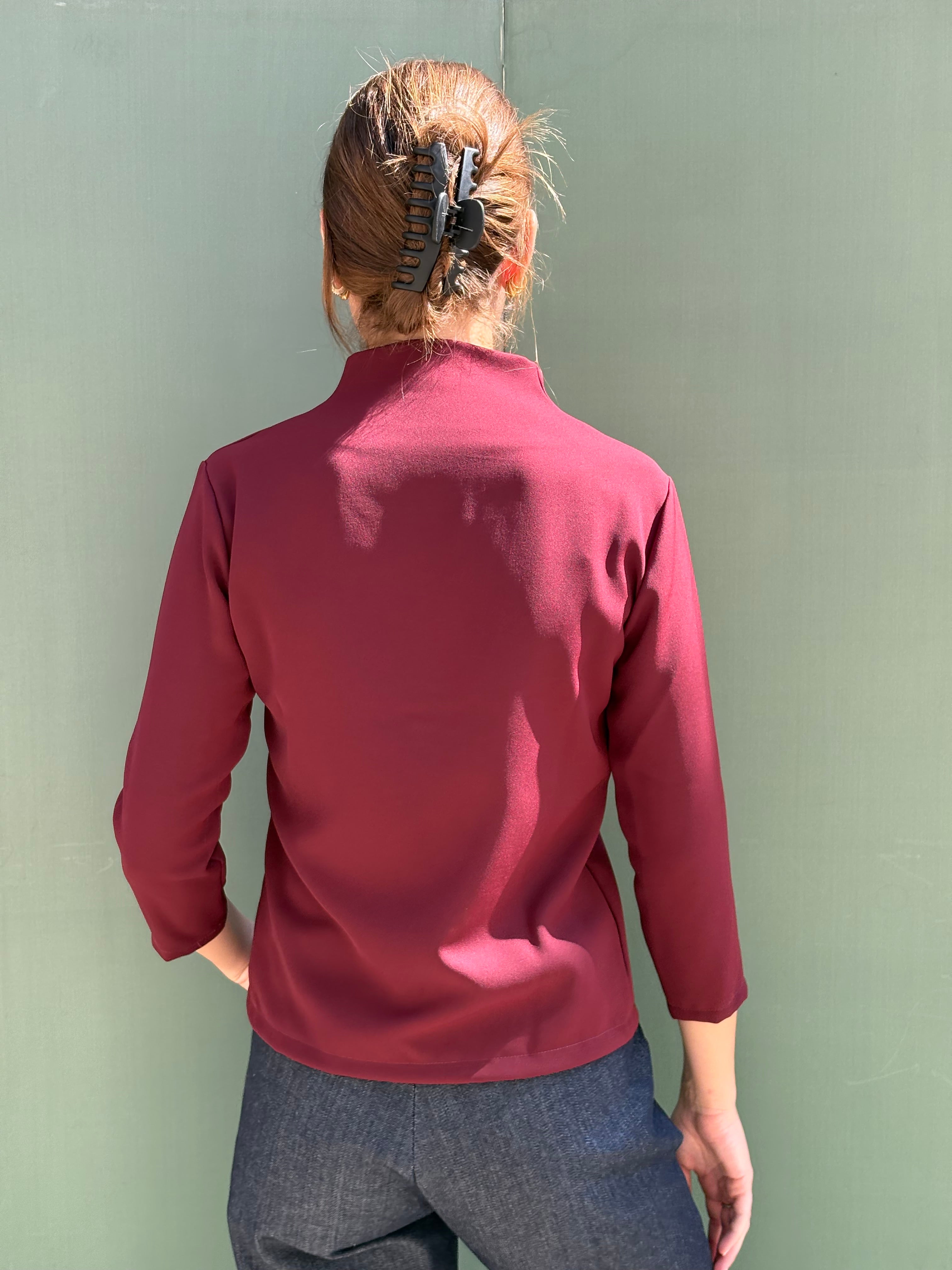 Top Kiki Long Bordeaux