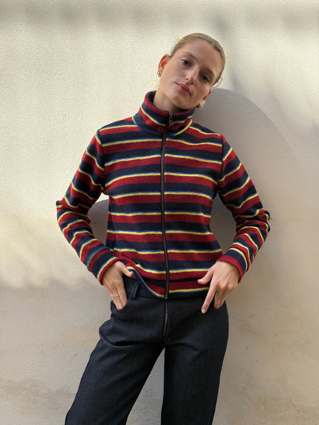 Felpa ZipZip Striped