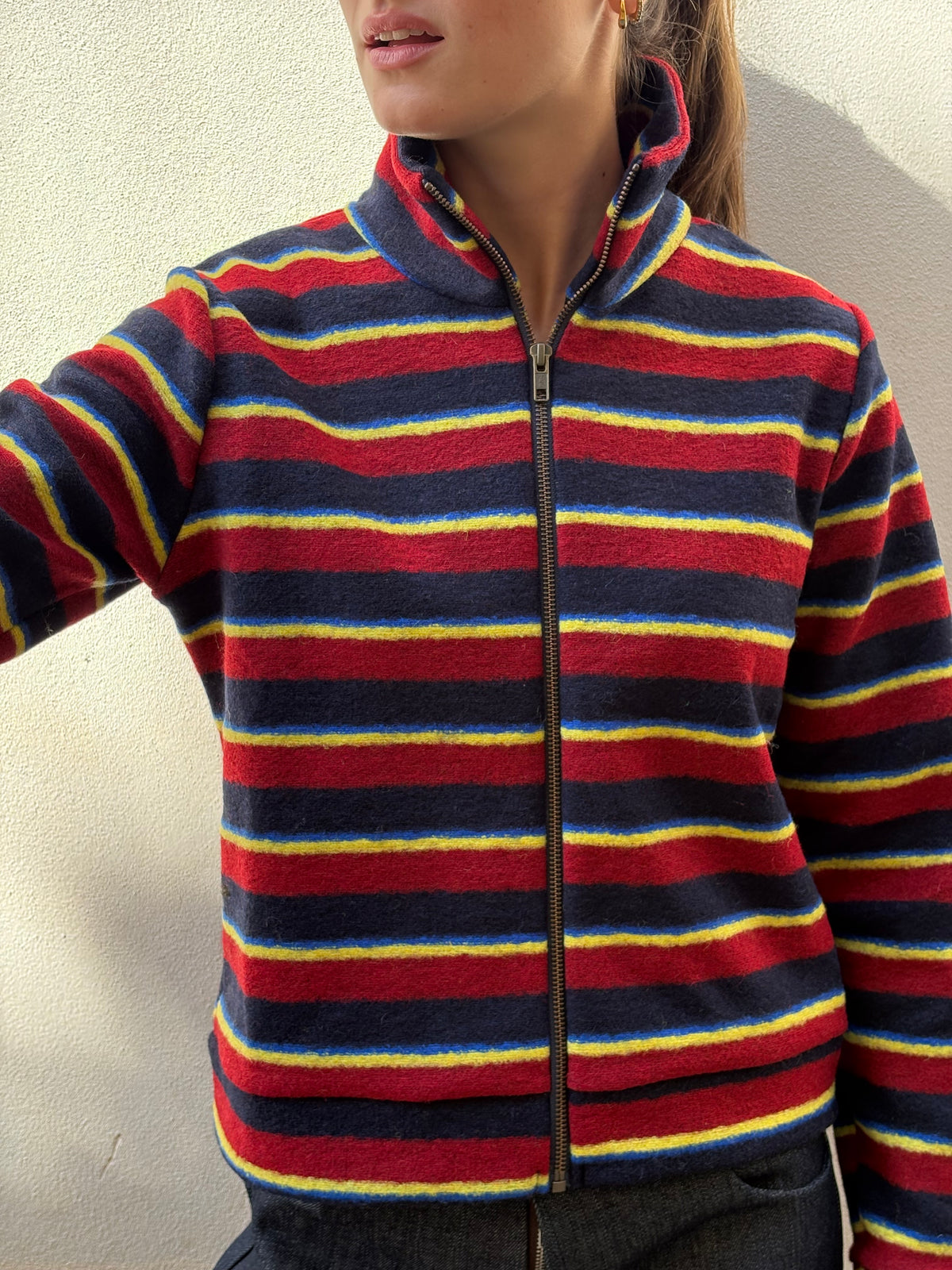 Felpa ZipZip Striped