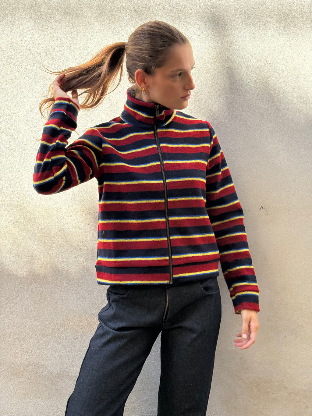 Felpa ZipZip Striped