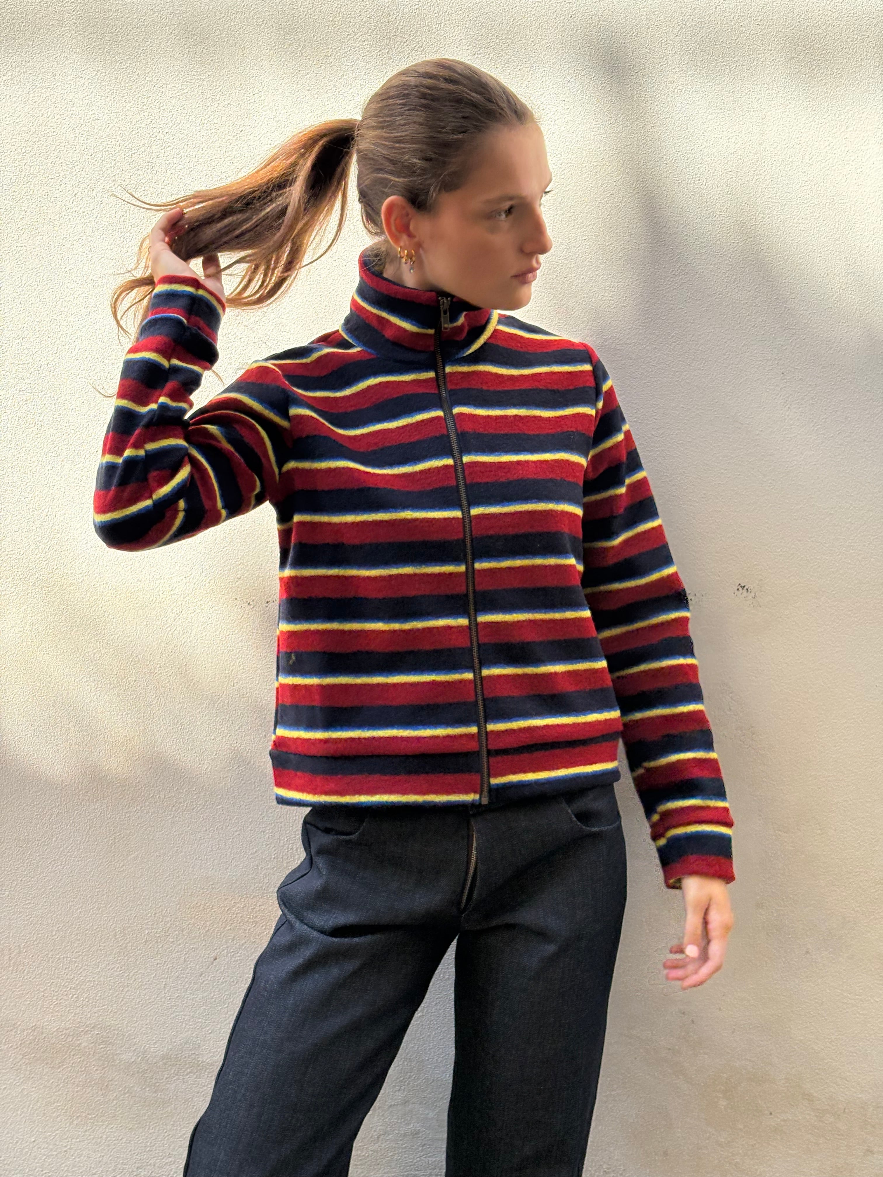 Felpa ZipZip Striped