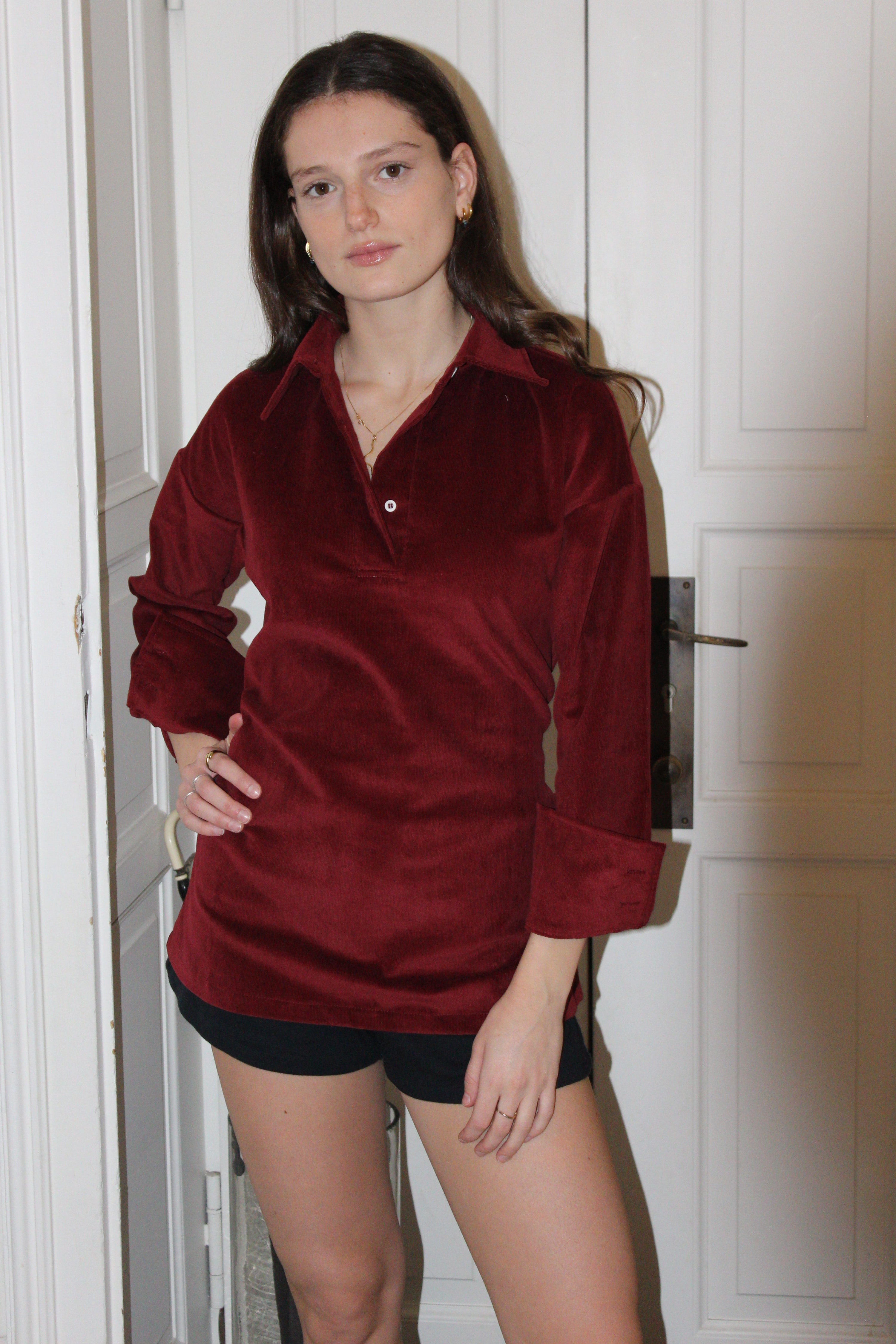 Catch&Release Shirt Velluto Rosso