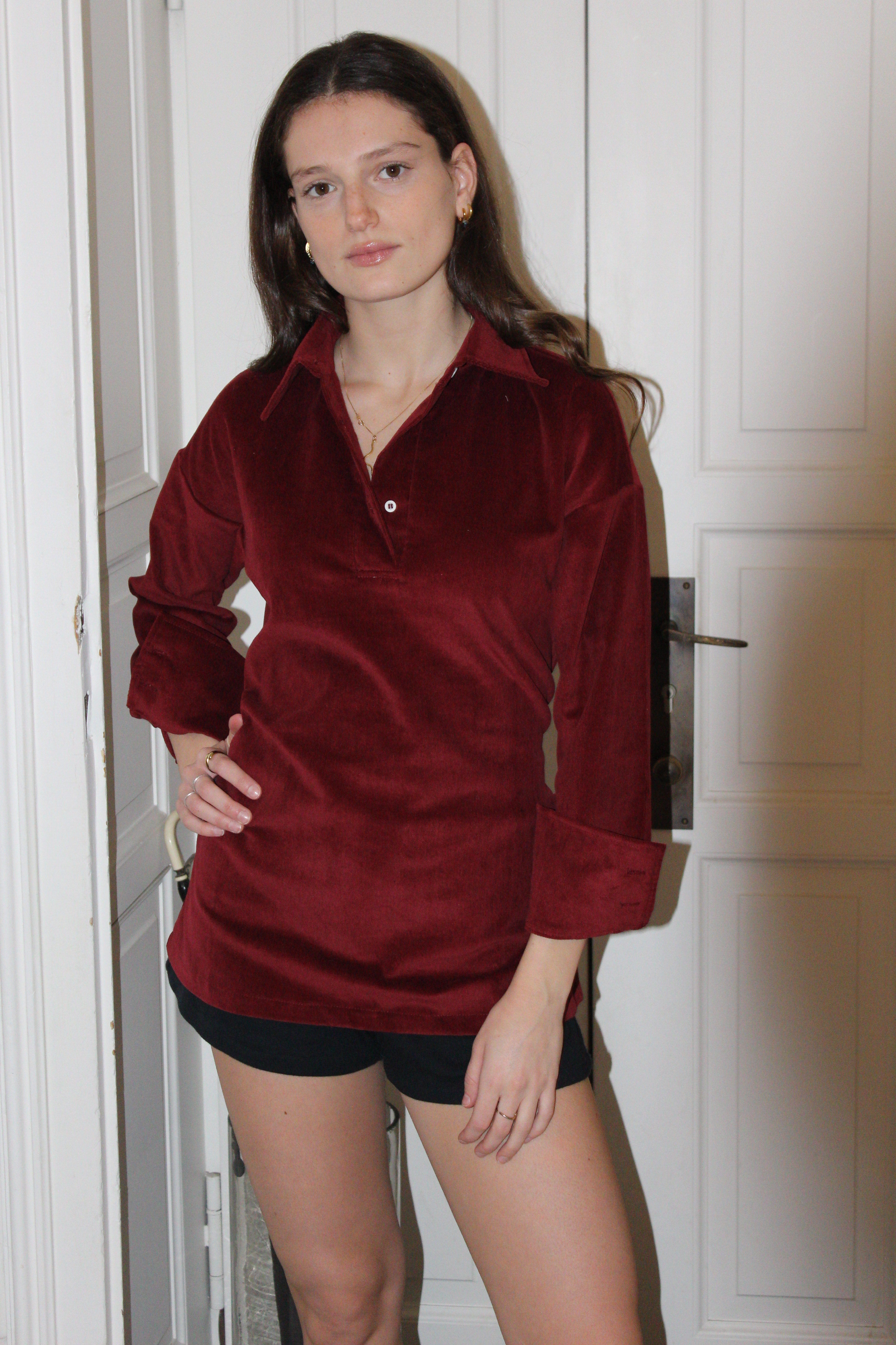 Catch&Release Shirt Velluto Rosso