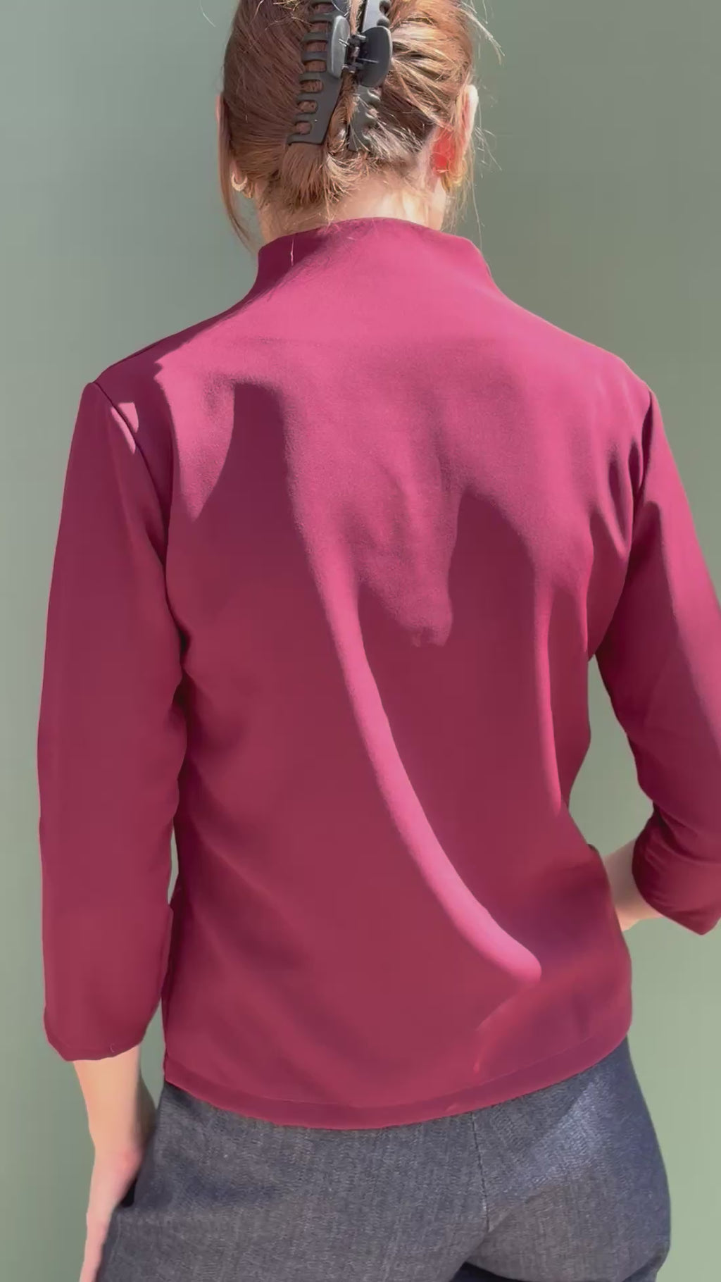 Top Kiki Long Bordeaux