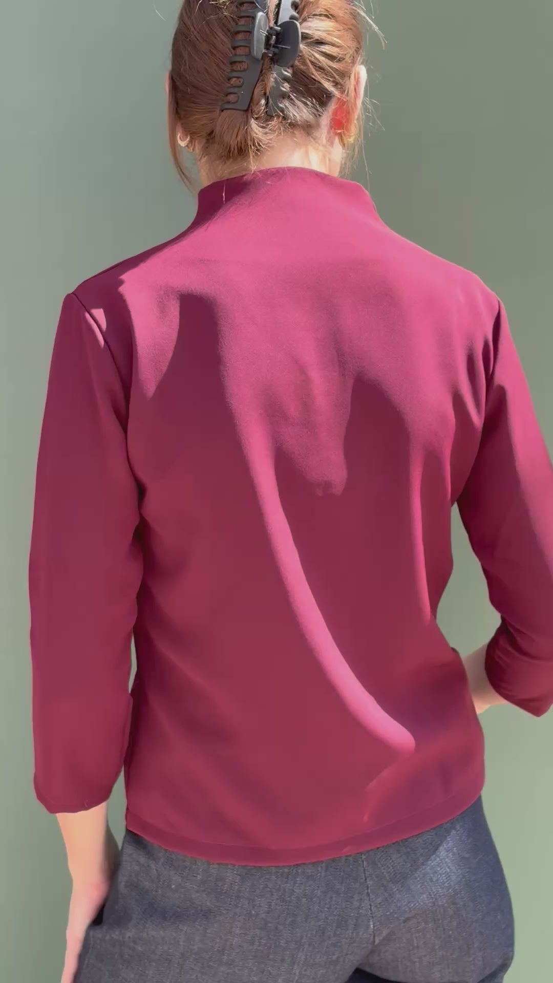 Top Kiki Long Bordeaux